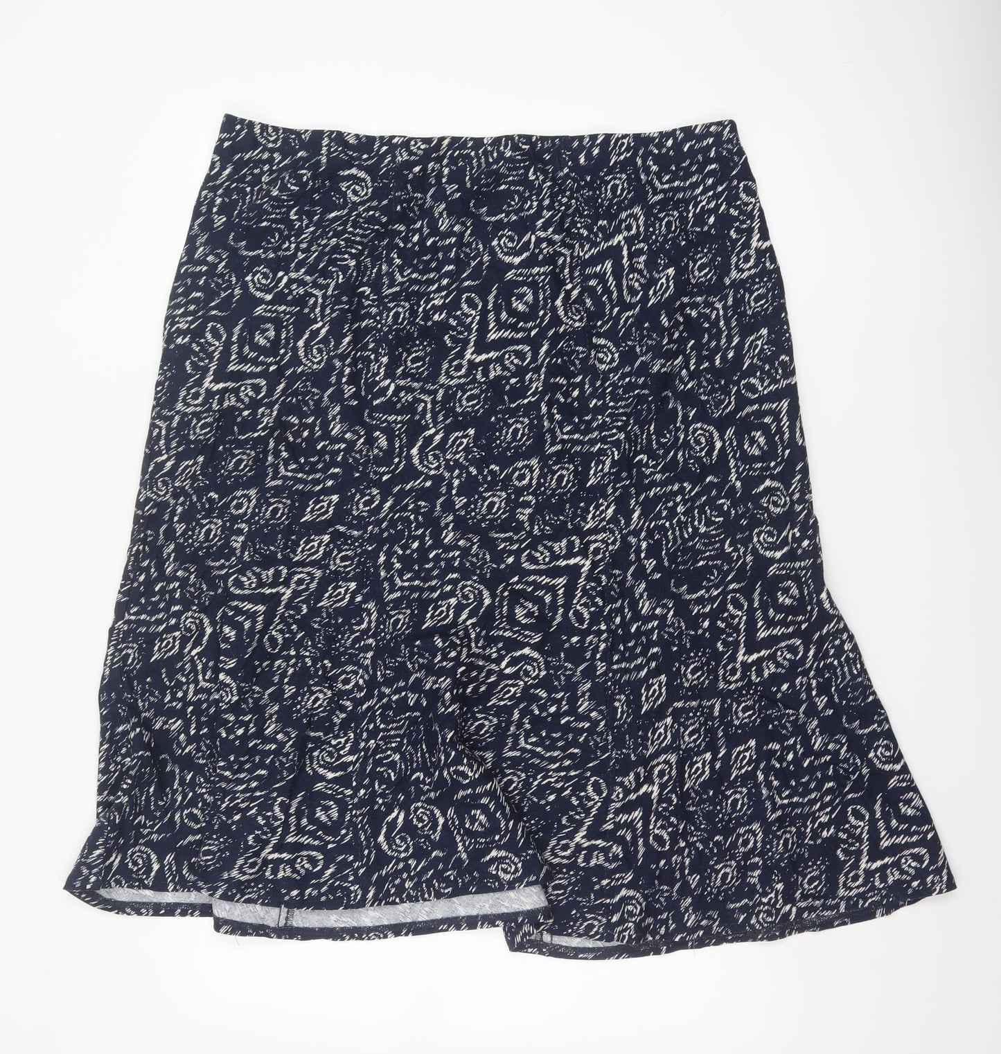 Isle Collection Women's Blue A-Line Linen Skirt Size 20