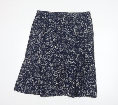Isle Collection Women's Blue A-Line Linen Skirt Size 20