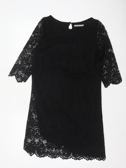 Marks and Spencer Women’s Black Lace Shift Dress Size 10