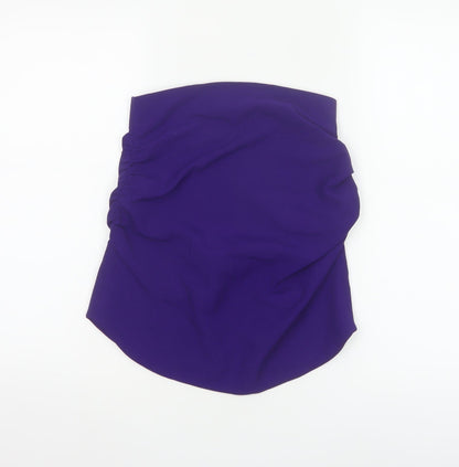 Zara Women Purple Strapless Camisole Top XS Woven Partywear