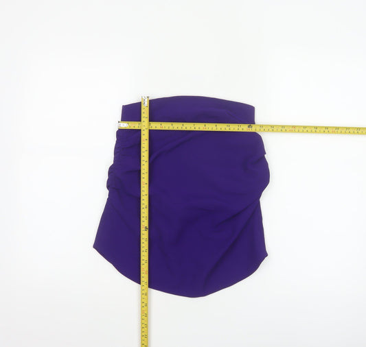 Zara Women Purple Strapless Camisole Top XS Woven Partywear