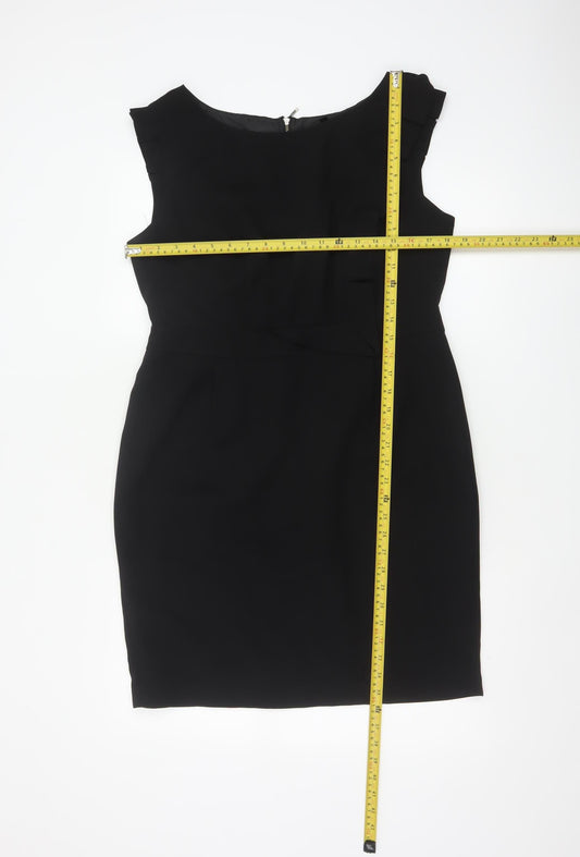 Marks and Spencer Women’s Black Size 14 Sleeveless Sheath Dress