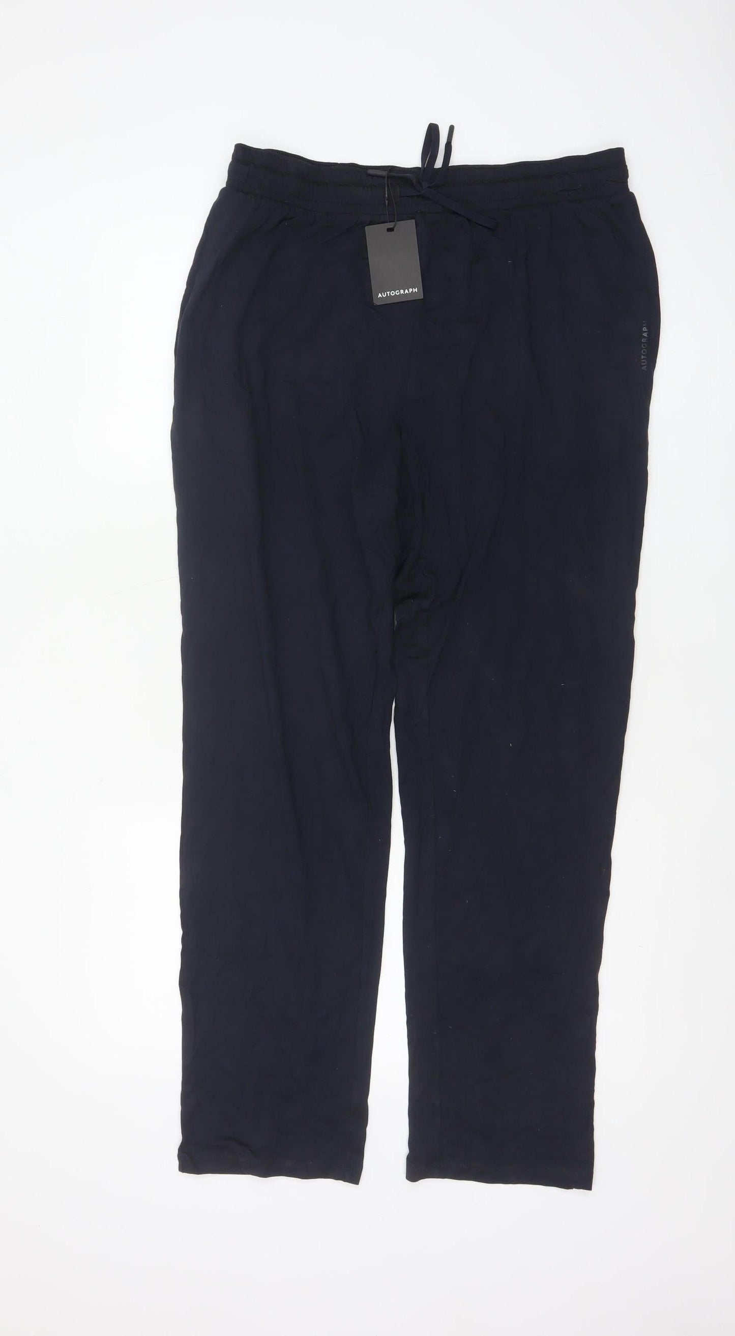 Marks and Spencer Autograph Men Blue L Lounge Pants Cotton Modal
