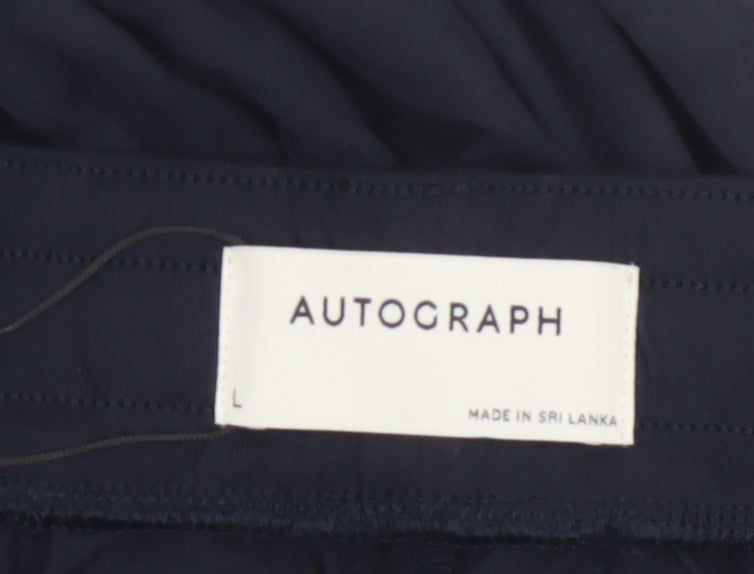 Marks and Spencer Autograph Men Blue L Lounge Pants Cotton Modal