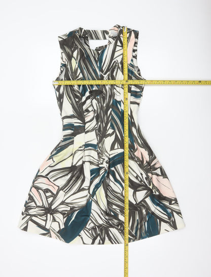 H&M Women’s Multicoloured Sleeveless Fit & Flare Dress Size 8