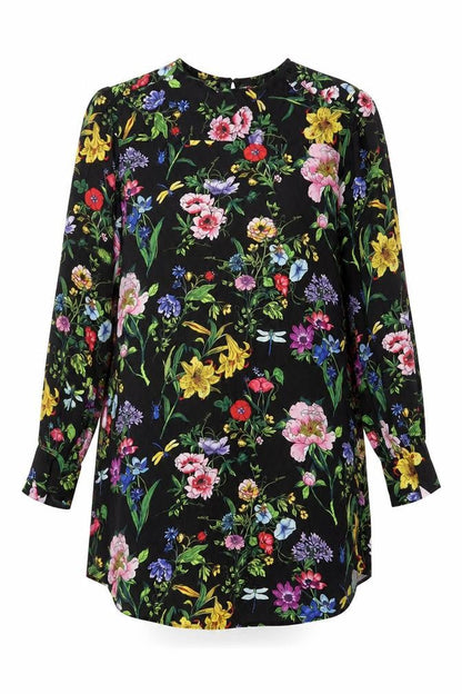 H&M Women Multicoloured Floral Viscose Shift Dress Size 8