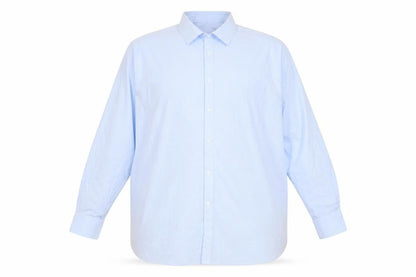 Marks & Spencer Men Blue Regular Fit Long Sleeve Dress Shirt 20in Collar