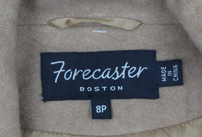 Forecaster Boston Women’s Beige Wool Pea Coat Size 8P