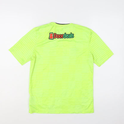 Adidas Boys Yellow Football Jersey T-Shirt 13-14 Years Climalite