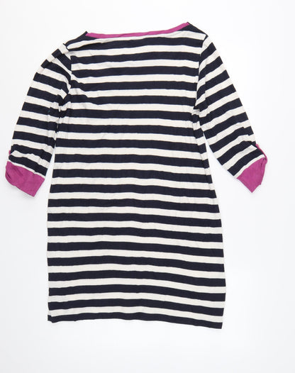 Marks and Spencer Women’s Multicoloured Striped T-Shirt Dress Size 14