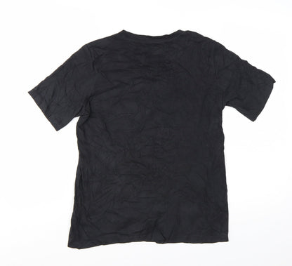 Nike Boys Black 14-16 Years American Football Logo Graphic T-Shirt