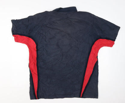 Nike England Rugby Blue Red O2 Men's XL Polo Shirt