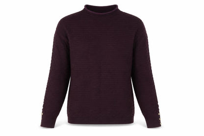 Warehouse Women Purple Mock Neck Long Sleeve Jumper Size 12