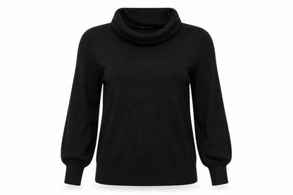 Marks and Spencer Womens Black Roll Neck Long Sleeve Jumper Size 16