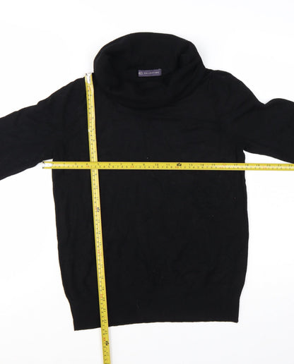 Marks and Spencer Womens Black Roll Neck Long Sleeve Jumper Size 16