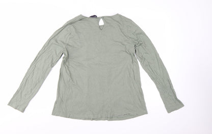 Marks and Spencer Women’s Green Long Sleeve Cotton Tunic Blouse Size 14