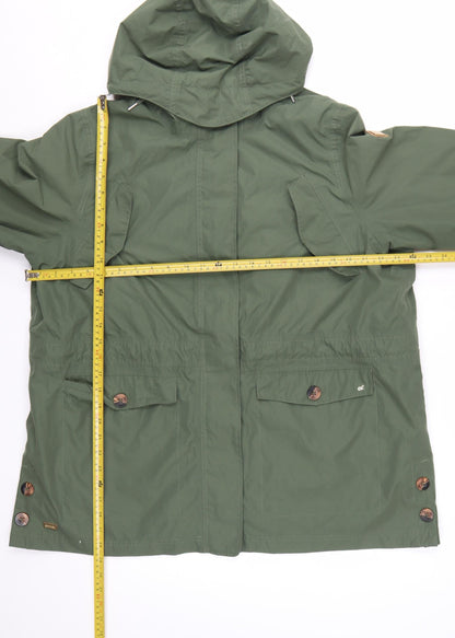 Regatta Womens Green Hooded Parka Jacket Size 20 Waterproof Lined