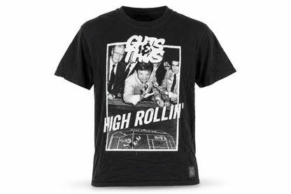 Cheats & Thieves Men's Black Graphic Print High Rollin' T-Shirt Medium