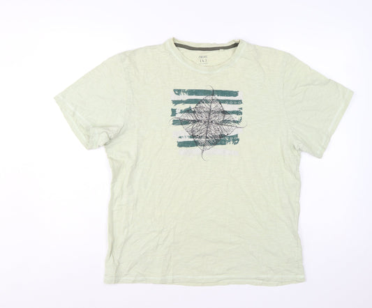 Next Women’s Green Graphic Cotton T-Shirt Size L Casual Summer