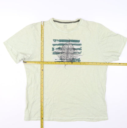 Next Women’s Green Graphic Cotton T-Shirt Size L Casual Summer