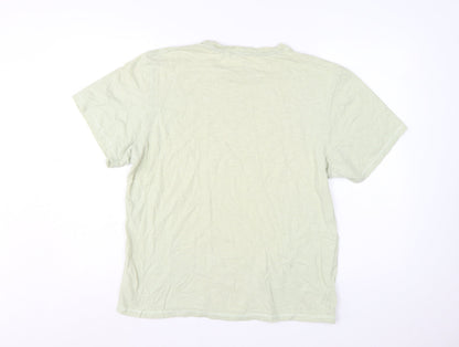 Next Women’s Green Graphic Cotton T-Shirt Size L Casual Summer