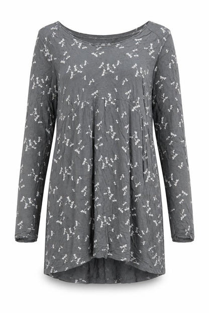 Fat Face Womens Grey Long Sleeve A-Line Dress Size 16
