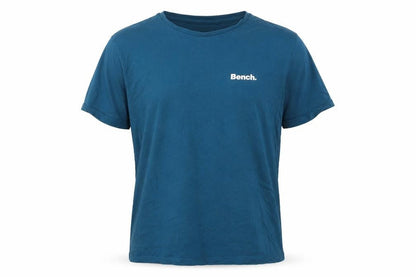 Bench Men's Blue Crew Neck Cotton T-Shirt Size L Casual Style