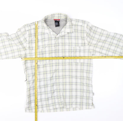 The North Face Men’s Beige Checked Long Sleeve Outdoor Shirt M