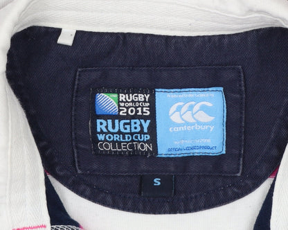 Canterbury Men’s Multicoloured Striped Rugby World Cup 2015 Polo Shirt S