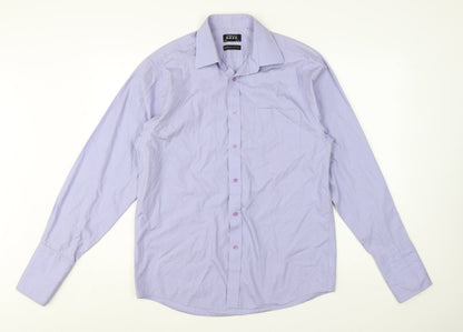 Thomas Nash Men's Lilac Long Sleeve Slim Fit Dress Shirt 15.5in 39cm
