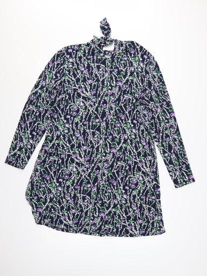 Marks and Spencer Women’s Multicoloured Floral Shift Dress Size 16