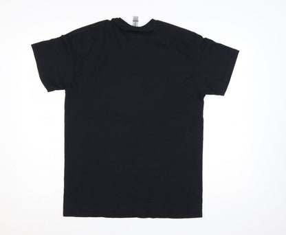 Gildan Men’s Black London Bus Graphic Heavy Cotton T-Shirt M