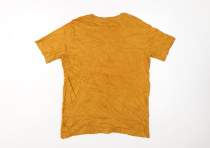 Nike Boys Mustard Yellow Short Sleeve T-Shirt 158-170cm Classic Fit