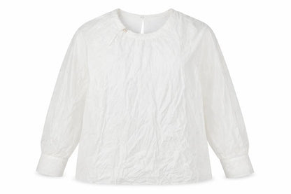 Marks & Spencer Women’s Ivory Long Sleeve Basic Blouse Size 20