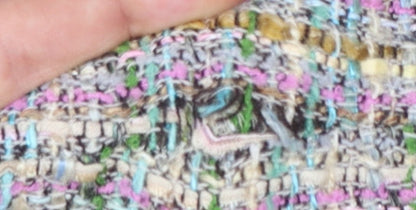 Jigsaw Women Multicoloured Tweed A-Line Wool Skirt Size 10