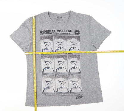 Tu Star Wars Men's Grey XL Graphic Stormtrooper T-Shirt