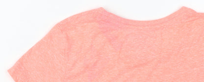 Superdry Women's Pink XS Graphic Slim Fit Short Sleeve T-Shirt