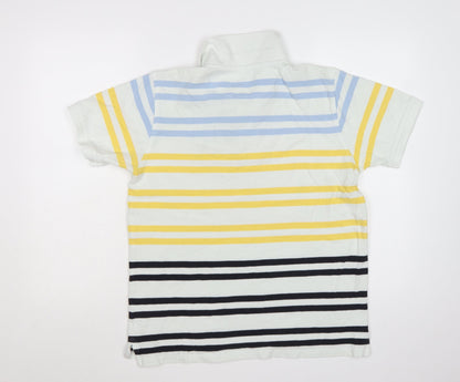 Henri Lloyd Men's Multicoloured Striped Cotton Polo Shirt L