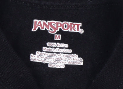 Jansport Men's Black AB Tech Long Sleeve Cotton Graphic Shirt Size M