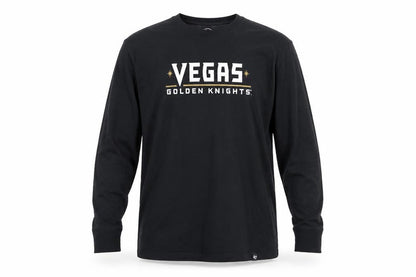 47 Men's Black Vegas Golden Knights Long Sleeve T-Shirt Size M