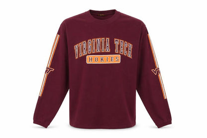NCC Gold Apparel Men’s Red Long Sleeve Virginia Tech T-Shirt L