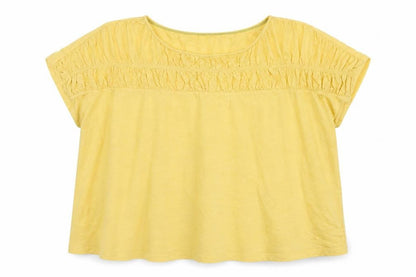 White Stuff Womens Yellow Cotton Tunic Blouse Size 24