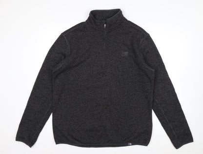 Karrimor Men's Grey XL Fleece 1/4 Zip Pullover Sweatshirt