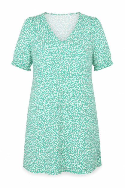 Marks & Spencer Women’s Green Floral A-Line Long Dress Size 14