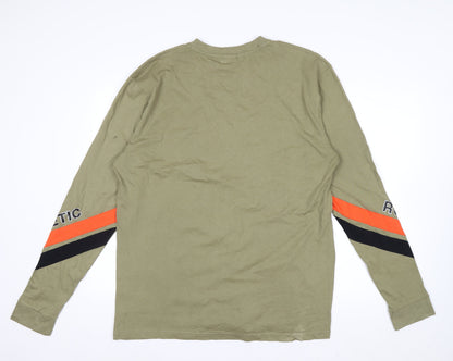 Russell Athletic Men’s Green XL Long Sleeve Sports Cotton Top