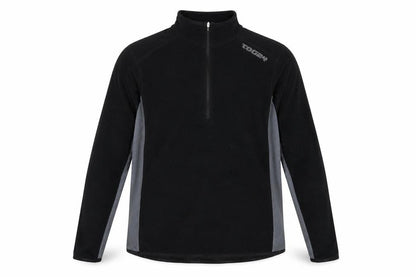 TOG24 Men's Black Fleece 1/4 Zip Pullover Sweatshirt Size L