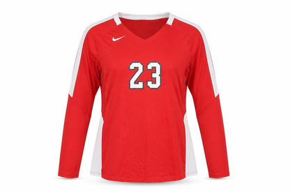Nike Women's Red Long Sleeve Volleyball Jersey Top Size L