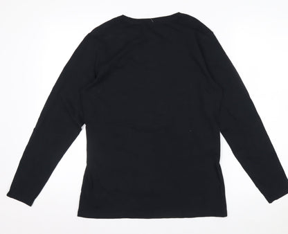 Fanatics Men’s Black Maryland Long Sleeve Cotton Graphic Top M