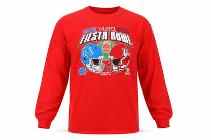 Blue 84 Men's Red Fiesta Bowl Long Sleeve Graphic T-Shirt Size L