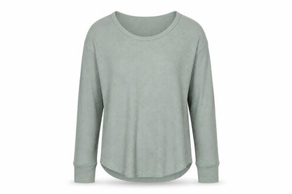 Gap Men's Green Long Sleeve Cotton Waffle Shirt Size M